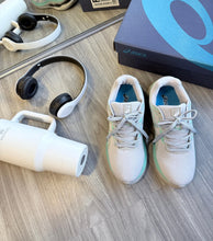 Carregar imagem no visualizador da galeria, Asics Gel Tiranno – Branco & Vrde Água