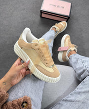 Carregar imagem no visualizador da galeria, Tênis Casual Quenz Miu Miu – Bege