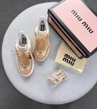 Carregar imagem no visualizador da galeria, Tênis Casual Quenz Miu Miu – Bege