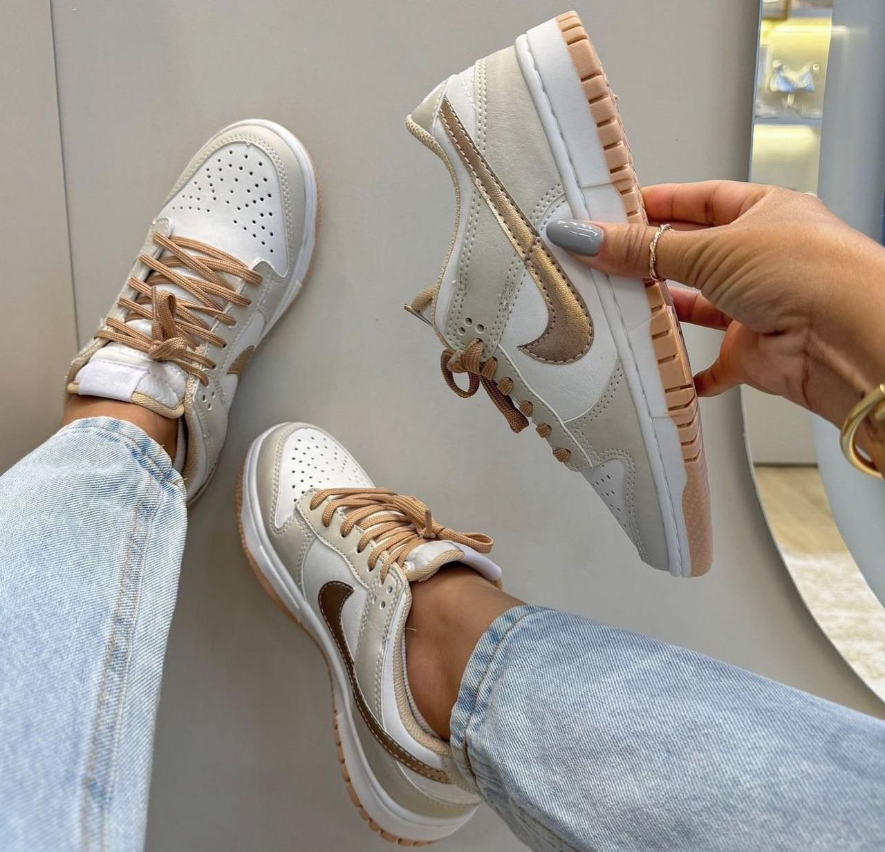 Tênis Dunk Low - Bege/Cobre