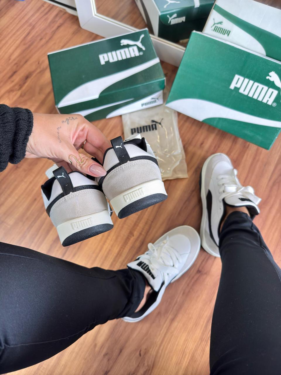 Tênis Puma Park Lifestyle - Branco/Preto